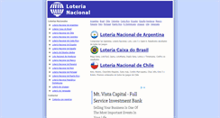 Desktop Screenshot of nacionalloteria.com